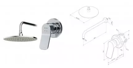 Душевая система «Am.Pm» X-Joy FB85A2R010 хром