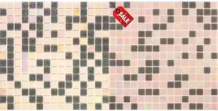 Напольная мозаика «Alma» Смеси 20 мм 32,7x32,7 CES/319(m) розовый, серый