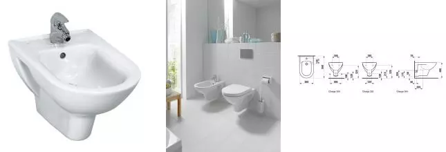 Подвесное биде «Laufen» Pro 830951 белое Подвесное биде «Laufen» Pro 830951 белое