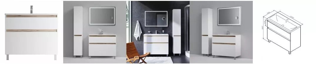 Тумба с раковиной «Am.Pm» X-Joy 100 (X-Joy 100) белая Тумба с раковиной «Am.Pm» X-Joy 100 (X-Joy 100) белая