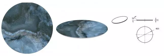 Полка «Kerama Marazzi» Cono Onice 43 синяя Полка «Kerama Marazzi» Cono Onice 43 синяя