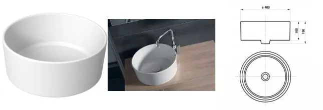 Раковина «Jika» Cubito Pure 40/40 фарфоровая белая Раковина «Jika» Cubito Pure 40/40 фарфоровая белая