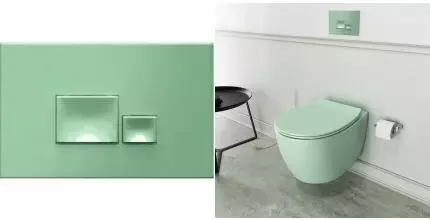 Кнопка смыва «Isvea» Axis Piazza 54MJ0109I мятно-зелёная Кнопка смыва «Isvea» Axis Piazza 54MJ0109I мятно-зелёная