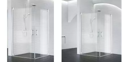 Душевой угол-ограждение «Belbagno» MARMI-AH-2-80/100-C-Cr прозрачный/хром без поддона универсальный Душевой угол-ограждение «Belbagno» MARMI-AH-2-80/100-C-Cr прозрачный/хром без поддона универсальный