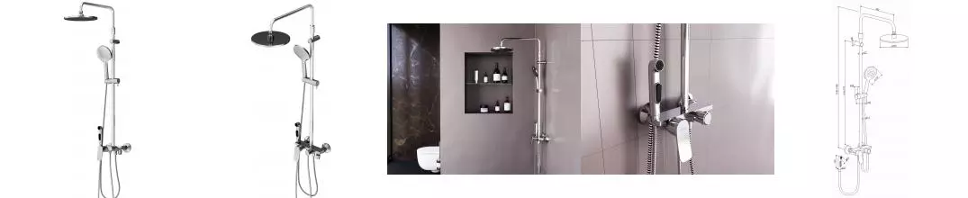 Душевая система «Damixa» Apollo DX220910000 хром Душевая система «Damixa» Apollo DX220910000 хром