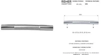 Отвод, Гофра для раковины или мойки «Remer» RR 155 D32мм 30см гибкая Отвод, Гофра для раковины или мойки «Remer» RR 155 D32мм 30см гибкая