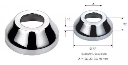 Отражатель «Remer» 14632 резьба 1" хром