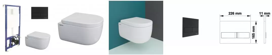 Комплект инсталляция с унитазом, крышкой и кнопкой смыва «Berges Wasserhaus» Ego Rimless 043232 безободковый белый Комплект инсталляция с унитазом, крышкой и кнопкой смыва «Berges Wasserhaus» Ego Rimless 043232 безободковый белый