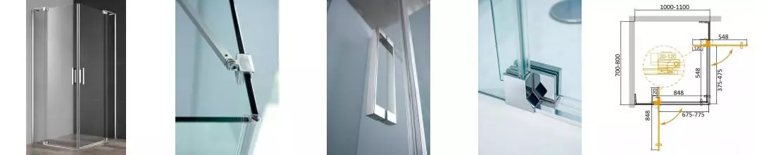Душевой угол-ограждение «Cezares» SLIDER-AH-2-70/80-100/110-C-Cr 110/80 прозрачный/хром прямоугольный без поддона универсальный Душевой угол-ограждение «Cezares» SLIDER-AH-2-70/80-100/110-C-Cr 110/80 прозрачный/хром прямоугольный без поддона универсальный