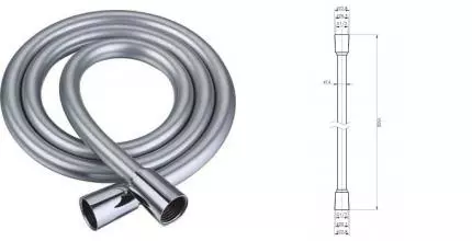 Душевой шланг «Cezares» CZR-FMD-150-01 150 см серый