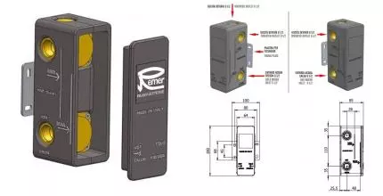 Внутренняя часть смесителя «Remer» RRBOX93 чёрная