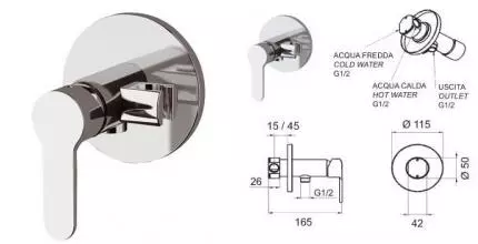 Смеситель для гигиенического душа «Remer» Winner W65B хром Смеситель для гигиенического душа «Remer» Winner W65B хром