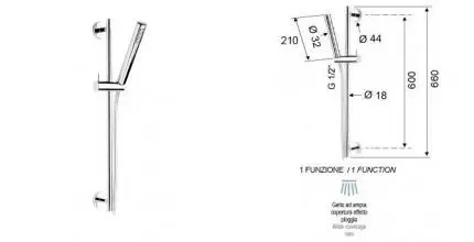 Душевой гарнитур «Remer» 317M317DM хром Душевой гарнитур «Remer» 317M317DM хром