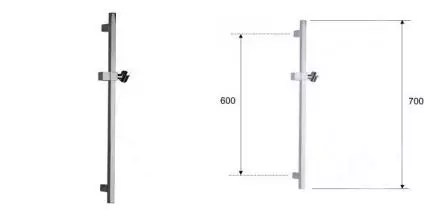 Штанга для душа «Remer» 317SNPO полированный никель