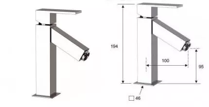 Смеситель для раковины «Remer» Q-Color QR1183A хром