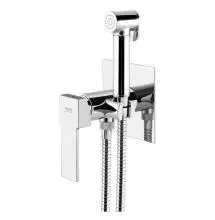 Смеситель с гигиеническим душем «Remer» Qubika Q65W хром