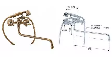 Смеситель для ванны «Remer» Liberty 04LIVO бронза