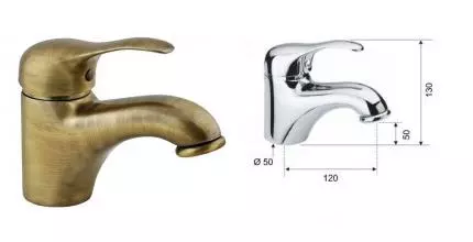 Смеситель для раковины «Remer» Musa M11 VO бронза Смеситель для раковины «Remer» Musa M11 VO бронза