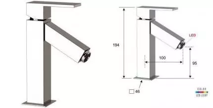 Смеситель для раковины «Remer» Q-Color QR11B хром Смеситель для раковины «Remer» Q-Color QR11B хром