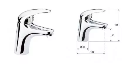 Смеситель для раковины «Remer» Ten T112 хром