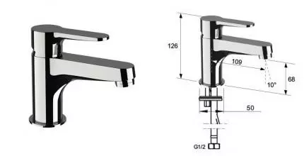 Смеситель для раковины «Remer» Winner W11S хром