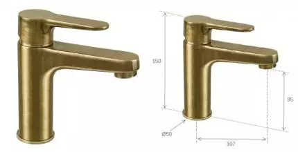 Смеситель для раковины «Remer» Winner W11VO бронза