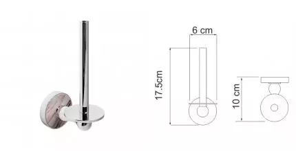 Держатель для туалетной бумаги «WasserKRAFT» Aland K-8597 на стену хром/розовый Держатель для туалетной бумаги «WasserKRAFT» Aland K-8597 на стену хром/розовый