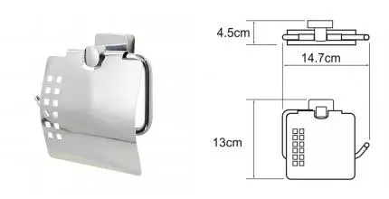 Держатель для туалетной бумаги «WasserKRAFT» Dill K-3925 на стену хром