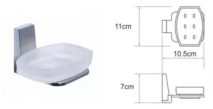 Мыльница «WasserKRAFT» Lopau K-6029 на стену хром Мыльница «WasserKRAFT» Lopau K-6029 на стену хром