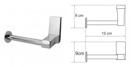 Держатель для туалетной бумаги «WasserKRAFT» Lopau K-6096 на стену хром Держатель для туалетной бумаги «WasserKRAFT» Lopau K-6096 на стену хром