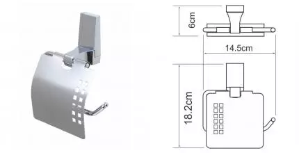 Держатель для туалетной бумаги «WasserKRAFT» Lopau K-6025 на стену хром