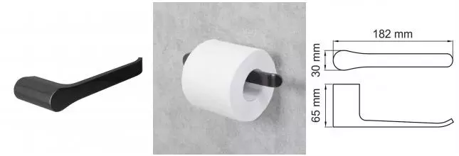 Держатель для туалетной бумаги «WasserKRAFT» Wiese K-8996 на стену оружейная сталь