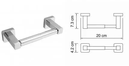 Держатель для туалетной бумаги «WasserKRAFT» Lippe K-6522 на стену хром