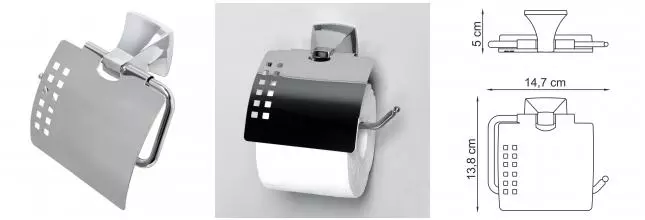 Держатель для туалетной бумаги «WasserKRAFT» Wern K-2525 на стену хром