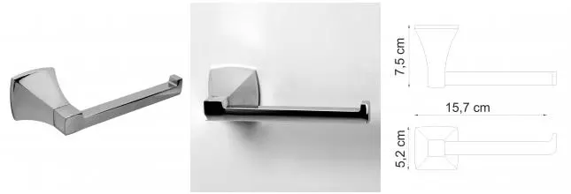 Держатель для туалетной бумаги «WasserKRAFT» Wern K-2596 на стену хром Держатель для туалетной бумаги «WasserKRAFT» Wern K-2596 на стену хром