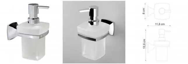 Дозатор для мыла «WasserKRAFT» Wern K-2599 на стену хром Дозатор для мыла «WasserKRAFT» Wern K-2599 на стену хром