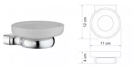 Мыльница «WasserKRAFT» Berkel K-6829 на стену хром