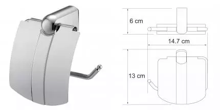 Держатель для туалетной бумаги «WasserKRAFT» Berkel K-6825 на стену хром