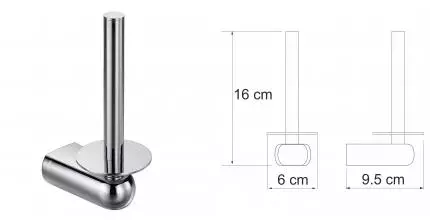 Держатель для туалетной бумаги «WasserKRAFT» Berkel K-6897 на стену хром