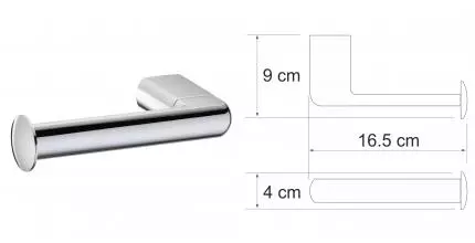Держатель для туалетной бумаги «WasserKRAFT» Berkel K-6896 на стену хром