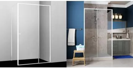 Душевой угол-ограждение «WasserKRAFT» Rhin 44S16 110/100 прозрачный/белый без поддона универсальный Душевой угол-ограждение «WasserKRAFT» Rhin 44S16 110/100 прозрачный/белый без поддона универсальный