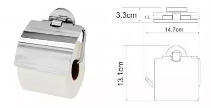 Держатель для туалетной бумаги «WasserKRAFT» Rhein K-6225 на стену хром