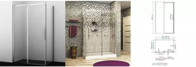 Душевой угол-ограждение «WasserKRAFT» Dinkel 58R33 130/90 прозрачный/хром без поддона универсальный Душевой угол-ограждение «WasserKRAFT» Dinkel 58R33 130/90 прозрачный/хром без поддона универсальный