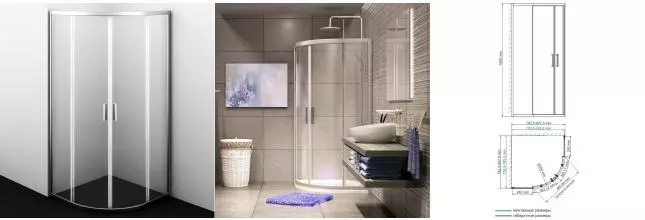 Душевой угол-ограждение «WasserKRAFT» Lippe 45S00 80/80 прозрачный/хром без поддона Душевой угол-ограждение «WasserKRAFT» Lippe 45S00 80/80 прозрачный/хром без поддона