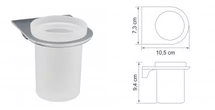 Стакан для зубных щёток «WasserKRAFT» Kammel K-8328 на стену хром