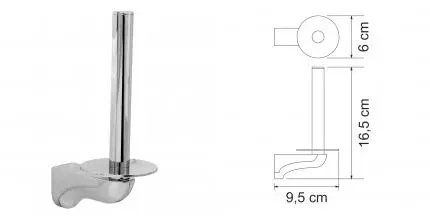 Держатель для туалетной бумаги «WasserKRAFT» Kammel K-8397 на стену хром