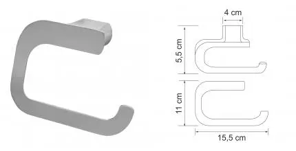 Держатель для туалетной бумаги «WasserKRAFT» Kammel K-8396 на стену хром