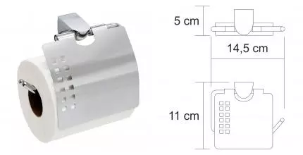 Держатель для туалетной бумаги «WasserKRAFT» Kammel K-8325 на стену хром