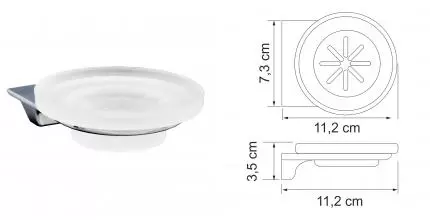 Мыльница «WasserKRAFT» Kammel K-8329 на стену хром