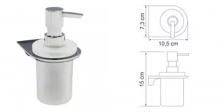 Дозатор для мыла «WasserKRAFT» Kammel K-8399 на стену хром Дозатор для мыла «WasserKRAFT» Kammel K-8399 на стену хром